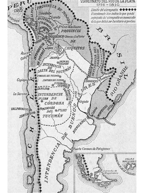 Virreinato del Río de La Plata segregación territorial Provincias Unidas del Río de La Plata ...