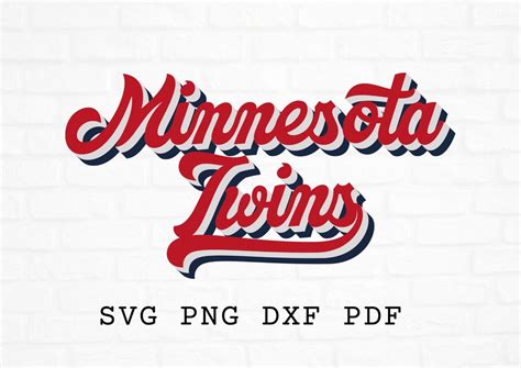 Minnesota Twins Svg Baseball Svg Minnesota Twins Template Etsy