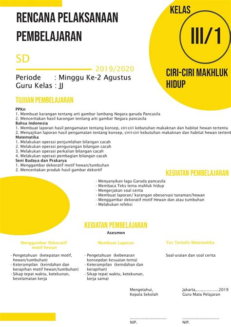 Contoh Rpp Pai Sd Kurikulum Paud Pdf Solutionsopm