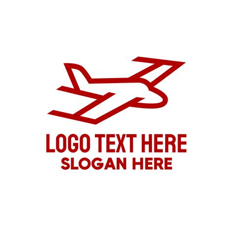 Red Plane Flight Logo | BrandCrowd Logo Maker