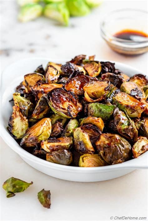 Air Fryer Brussel Sprouts With Balsamic Glaze Recipe ChefDeHome