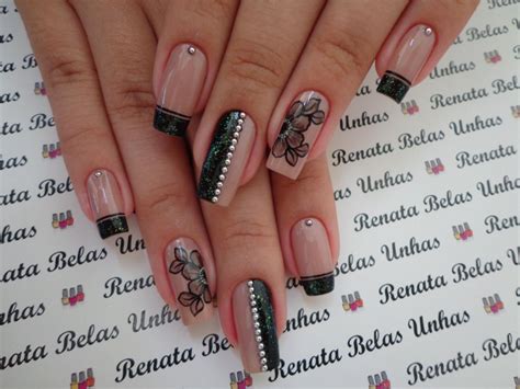 Unhas Preto E Nude Clube Das Unhas