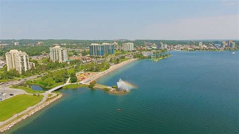 Having Fun At Barrie Centennial Beach Beautiful Aerial Drone Shots