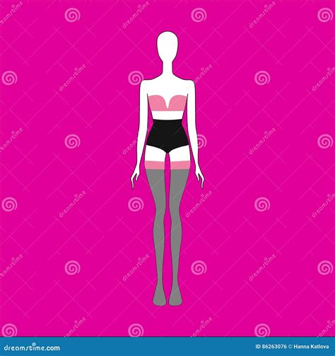 Panties Bra Stockings Lingerie Lingerie Set Drawn Stock