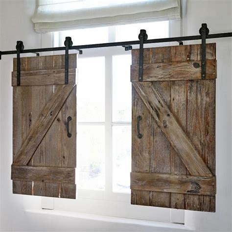 Porte Coulissante Double LITCHFIELD Bois De Pin Marron Vieilli