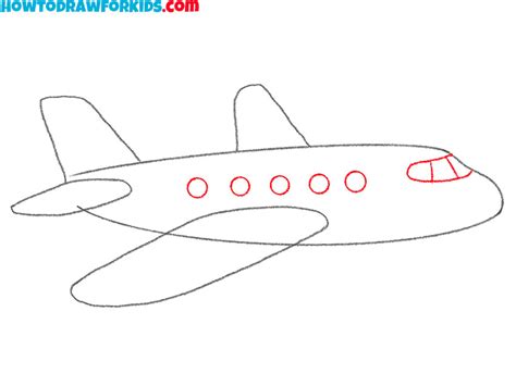 How to Draw an Easy Airplane - Easy Drawing Tutorial For Kids