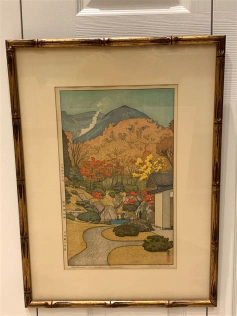 Yoshida Toshi 1911 1995 Autumn In Hakone Museum Original Japanese