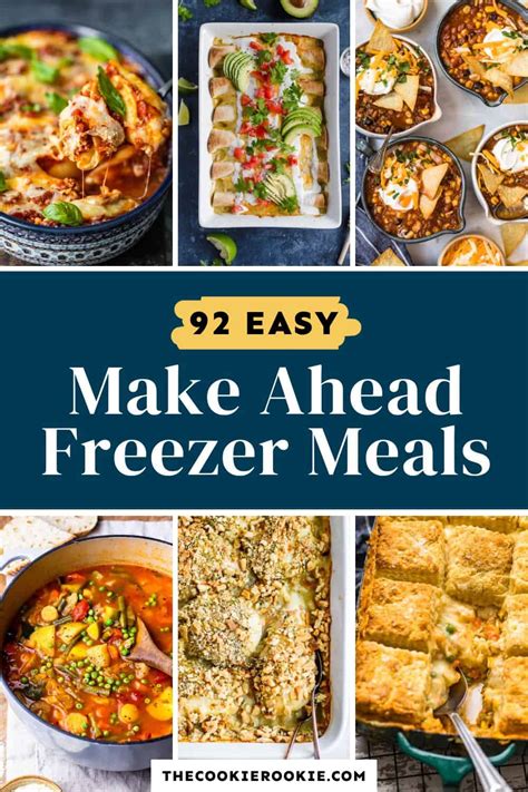 Make Ahead Freezer Dinner Recipes