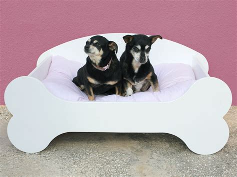 Cama Blanca De Madera Para Perro Artofit