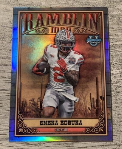 Bowman University Chrome Ramblin Man Rm Emeka Egbuka Rc