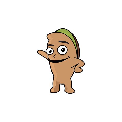 pistachio mascot brand, symbol, design, graphic, minimalist.logo ...