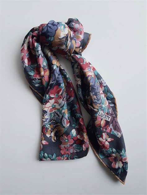 Liberty Of London Silk Scarf Womens Silk Twill Scarf Liberty Etsy