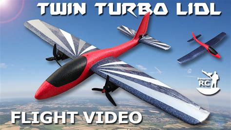 Flight Video Lidl Glider Rc Conversion Twin Turbo Lidl Youtube