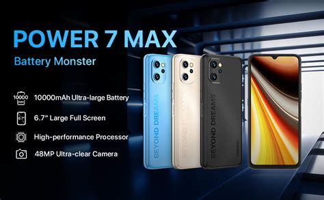 UMIDIGI Power 7 Max Unlocked Cell Phone 10000mAh Battery Monster 6GB