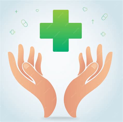 Premium Vector | Hand holding medical hospital icon symbol vector