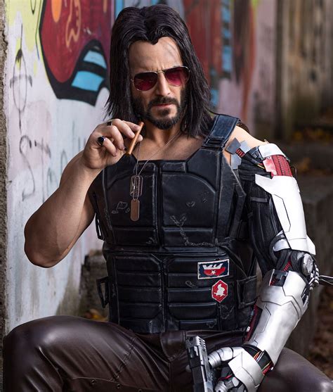 Johnny Silverhand Vest | Keanu Reeves Cyberpunk 2077 Vest - Jackets Creator