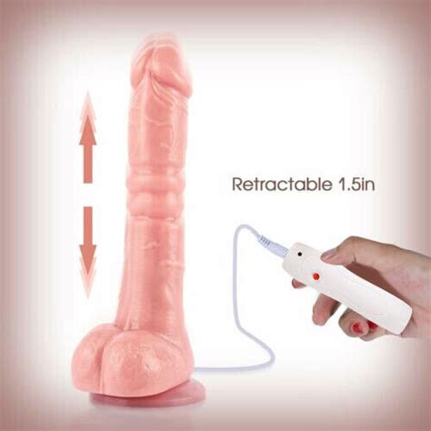 Automatic Telescopic Thrusting Penis Dildo Sex Machine Vibrator Heat