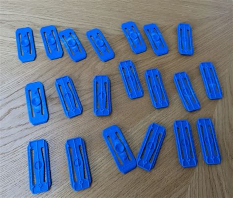HOT WHEELS TRACK Builder Part 20x Track Connectors Blue Original 19 99 PicClick UK