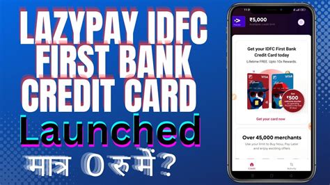 Lazypay Idfc Bank Credit Card Launched How To Apply Lazypay Idfc Bank