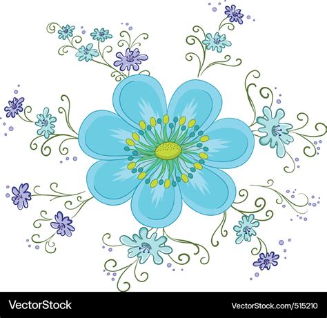 Abstract flower Royalty Free Vector Image - VectorStock