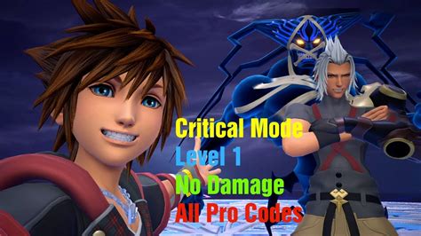 Kingdom Hearts III Terranort Data No Damage All Pro Codes Heavy