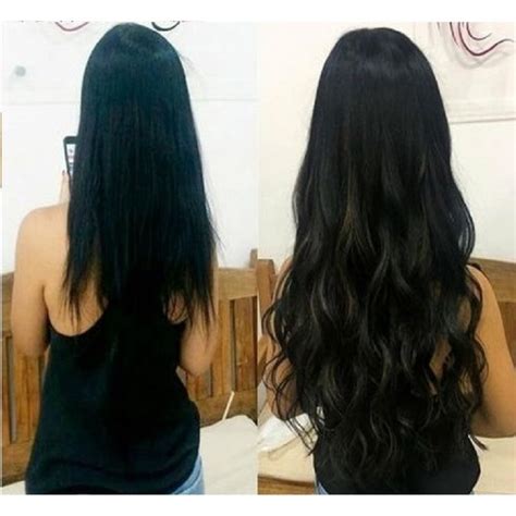 Aplique Tic Tac Cabelo Humano Natural 65cm 150Gramas 1 A 2 Telas LEIA