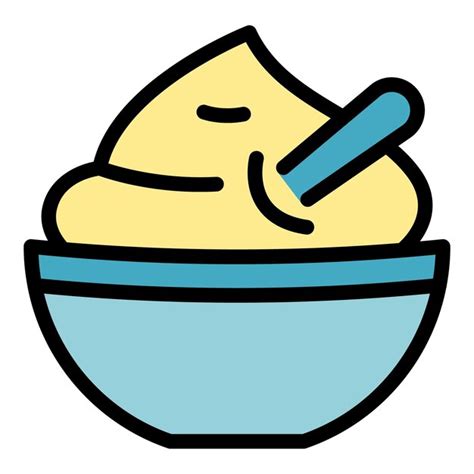 Premium Vector Lunch Mashed Potatoes Icon Outline Lunch Mashed