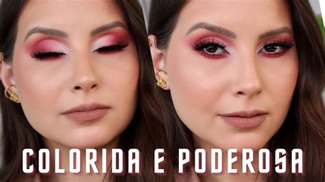 COMO fazer um CUT CREASE COLORIDO E PODEROSO PALETADOMÊS YouTube