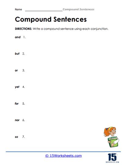 Compound Sentences Worksheets 15 Worksheets Library