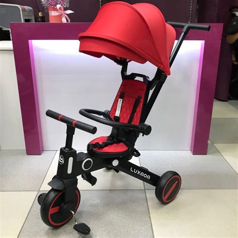 Велосипед трехколёсный складной Luxmom 368 красный - купить с доставкой ...