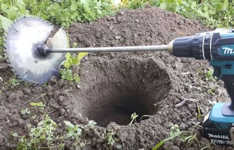 Homemade earth auger - earth drill 🔧🔨📏 in 2023 | Drill press diy ...