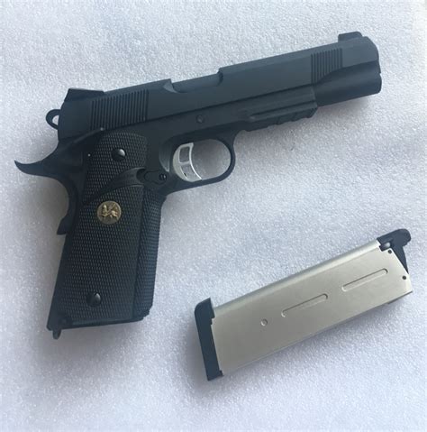 Sold New Kjw Metal M1911 Gas Blowback Pistol Hopup Airsoft
