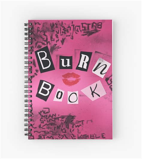 Mean Girls Burn Book Spiral Notebooks By Rhaeyn Daae Redbubble