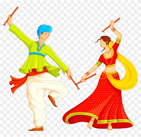 Dandiya Raas Clipart Transparent Png Hd Dandiya Raas Couple Dancing | Hot Sex Picture