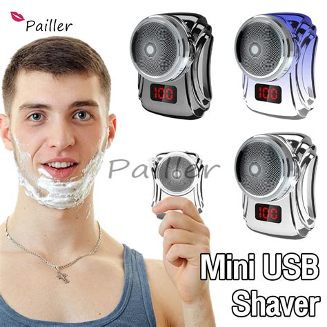 Mini Shave Electric Razors Digital Display For Men Portable Pocket