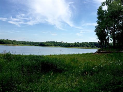 Looking Across The Coralville Reservoir From The Bird Blind Trail At An