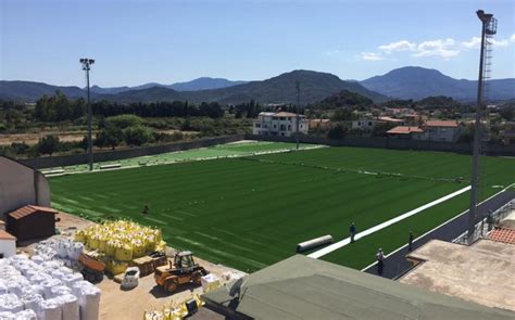 La Fotonotizia Il Campo Sportivo Di Lotzorai Cambia Look Grazie Al