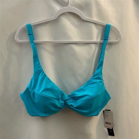 La Blanca Swim La Blanca Bikini Swim Top Turquoise Blue Poshmark