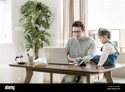 Western Businessman And His Daughter Stock Photo Alamy