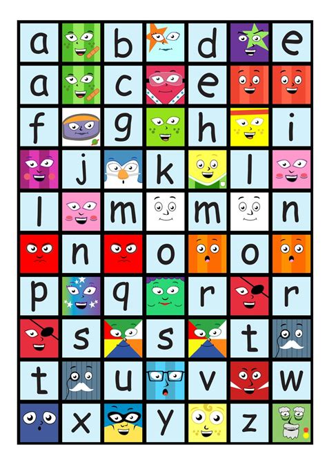 Alphablocks Faces Stickers A Z Unifix Cube Stickers 24cm Etsy