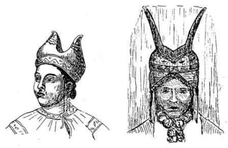 Horned Kichka Headdress, scarves, belts and sacred embroidery, a ...