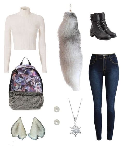 "tundra wolf/arctic fox therian outfit" by lunawolf23 liked on Polyvore ...