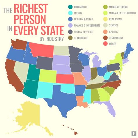 How The Richest Person In Every State Built Their Fortune