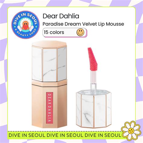 Dear Dahlia Paradise Dream Velvet Lip Mousse Colors Ml