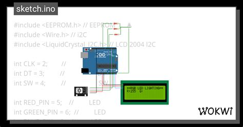 Rotary Encoder Menu Wokwi Esp Stm Arduino Simulator