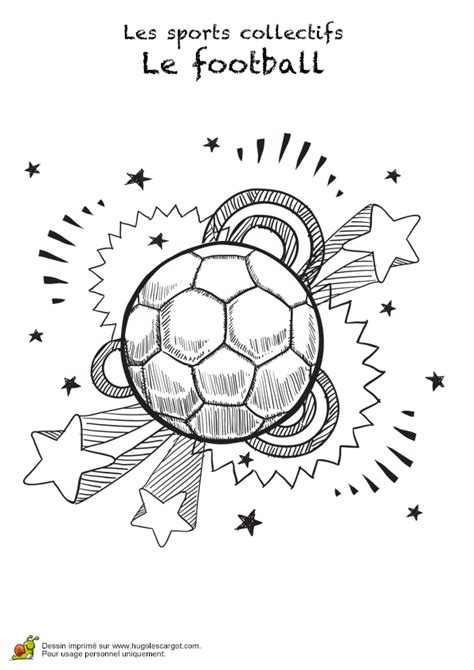 Coloriage Sport Collectif Le Football 11 Sur Hugolescargot