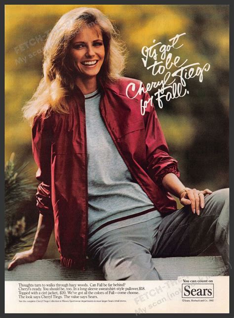 Sears Cheryl Tiegs 1980s Print Advertisement 1982 Fall Reclining Ebay