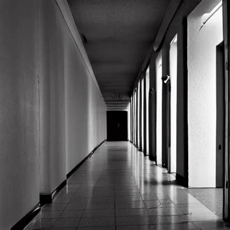 Empty School Hallway Liminal Space Photograph Stable Diffusion OpenArt