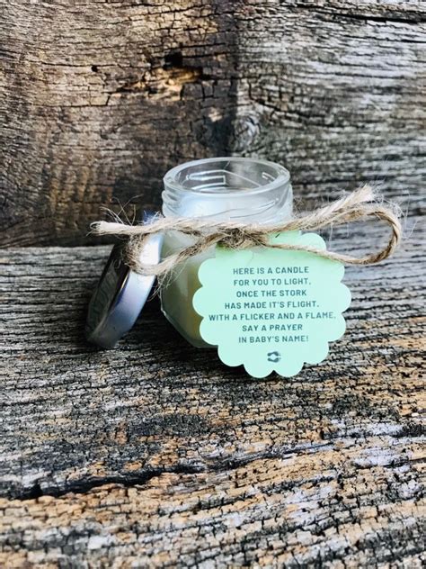 Baby Shower Candle Favor Prayer In Babys Name Poem Girl Etsy