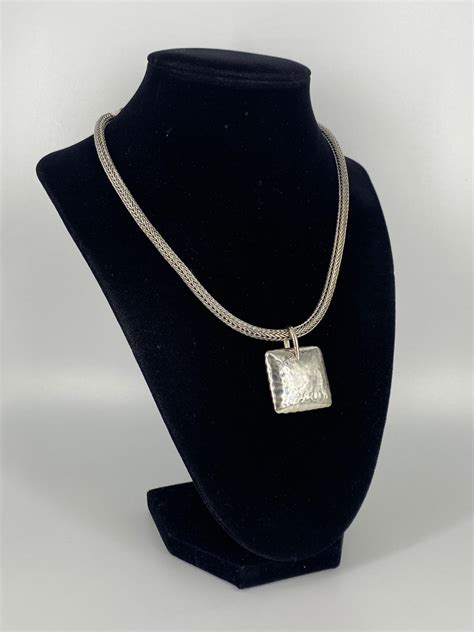 Lot Sterling Silver Statement Necklace